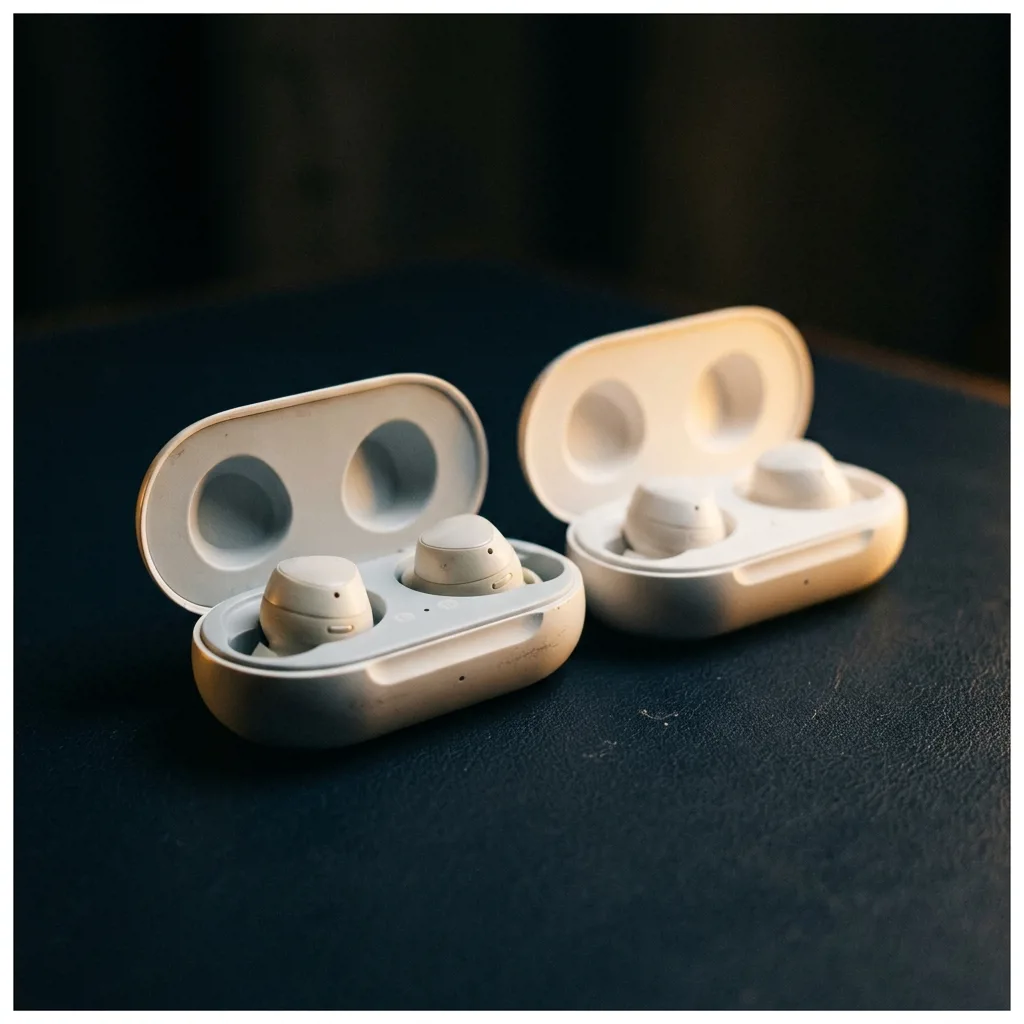 Наушники AirPods 2 и AirPods 3 в зарядном кейсе