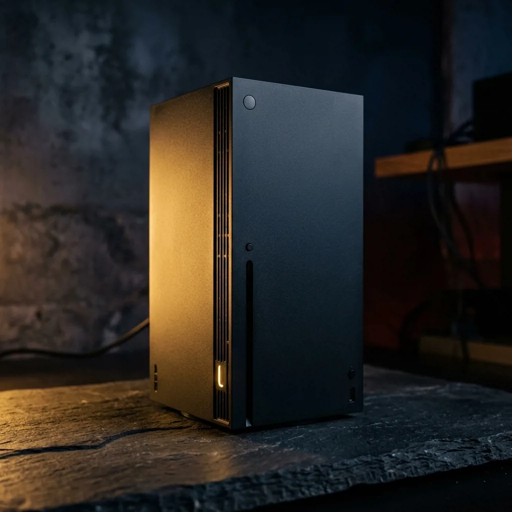 Игровая консоль Xbox Series X чёрного цвета