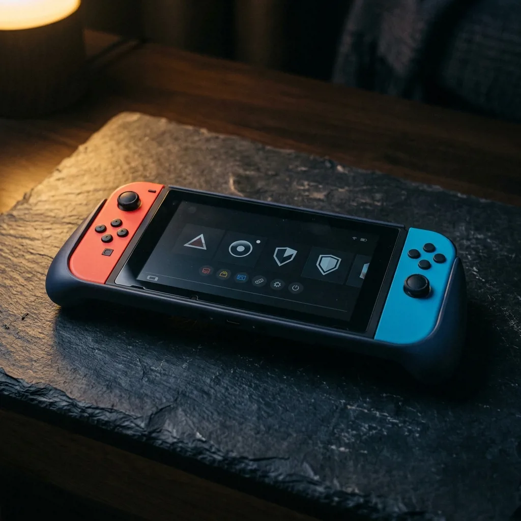 Портативная консоль Nintendo Switch OLED с красными и синими джойконами