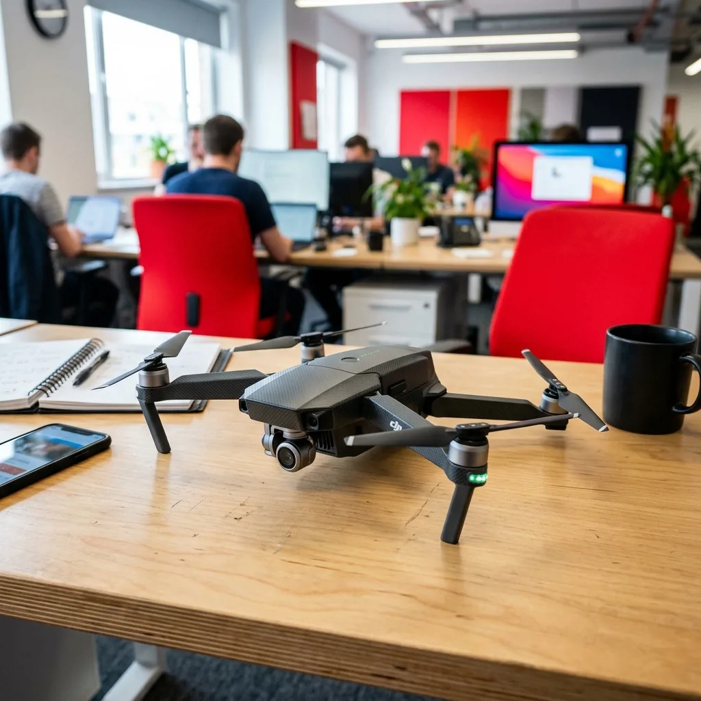 Дрон DJI на столе для оценки