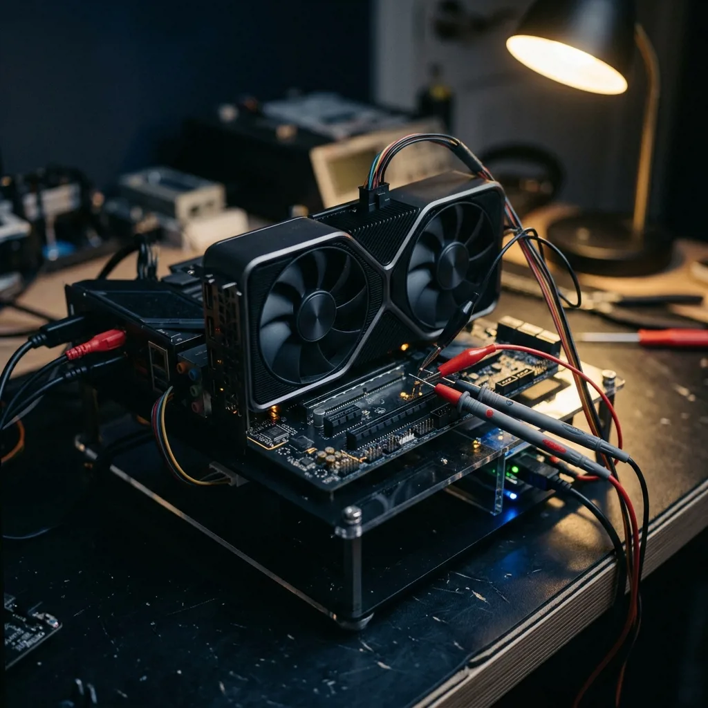 Стресс-тест видеокарты GeForce RTX 4060 на стенде