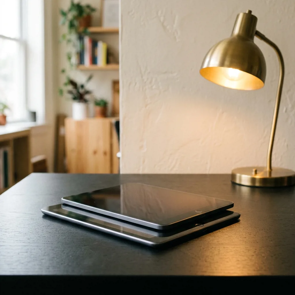 Планшет Apple iPad и iPad Air на столе в офисе скупки