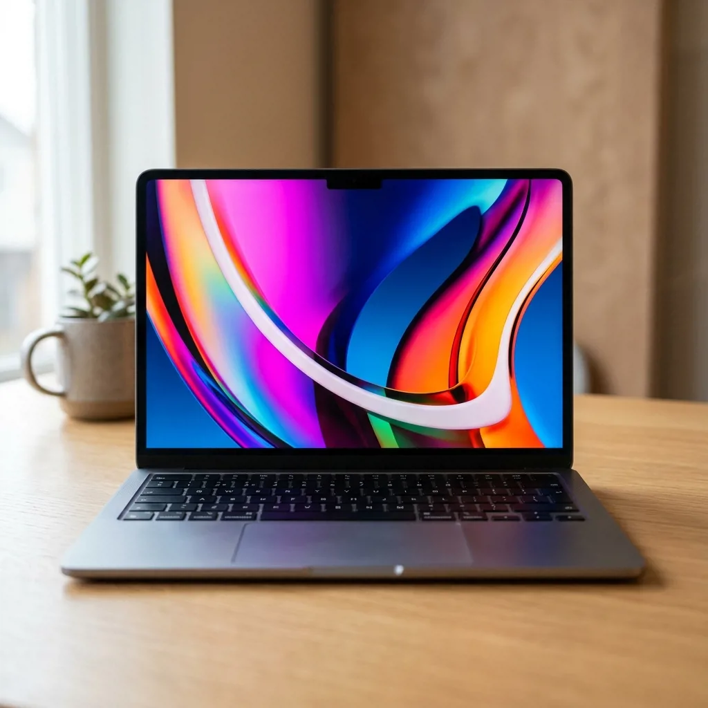 MacBook Air 13 M2 вид спереди — купить восстановленный в СПб