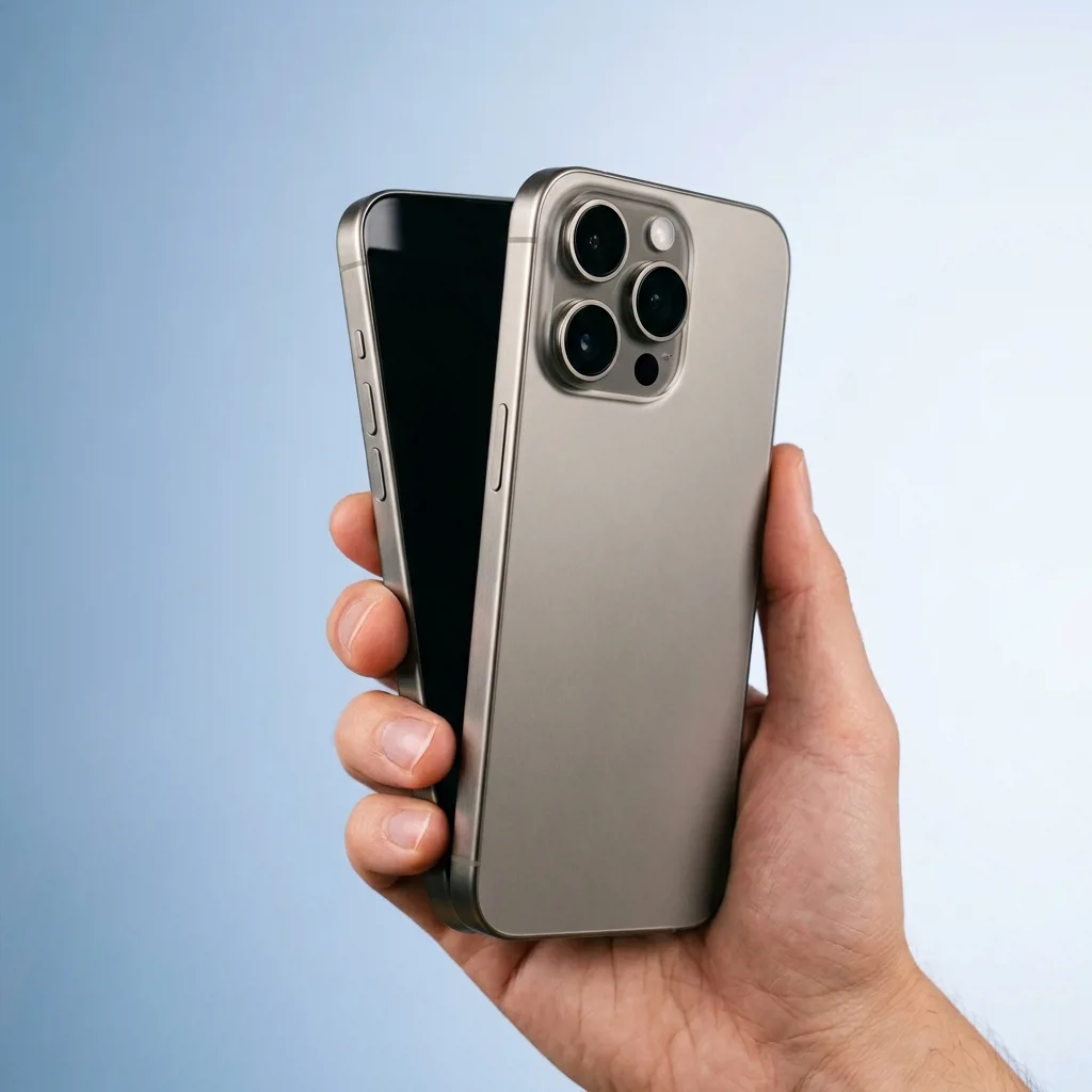 iPhone 17 Pro Max в руке — скупка в Санкт-Петербурге
