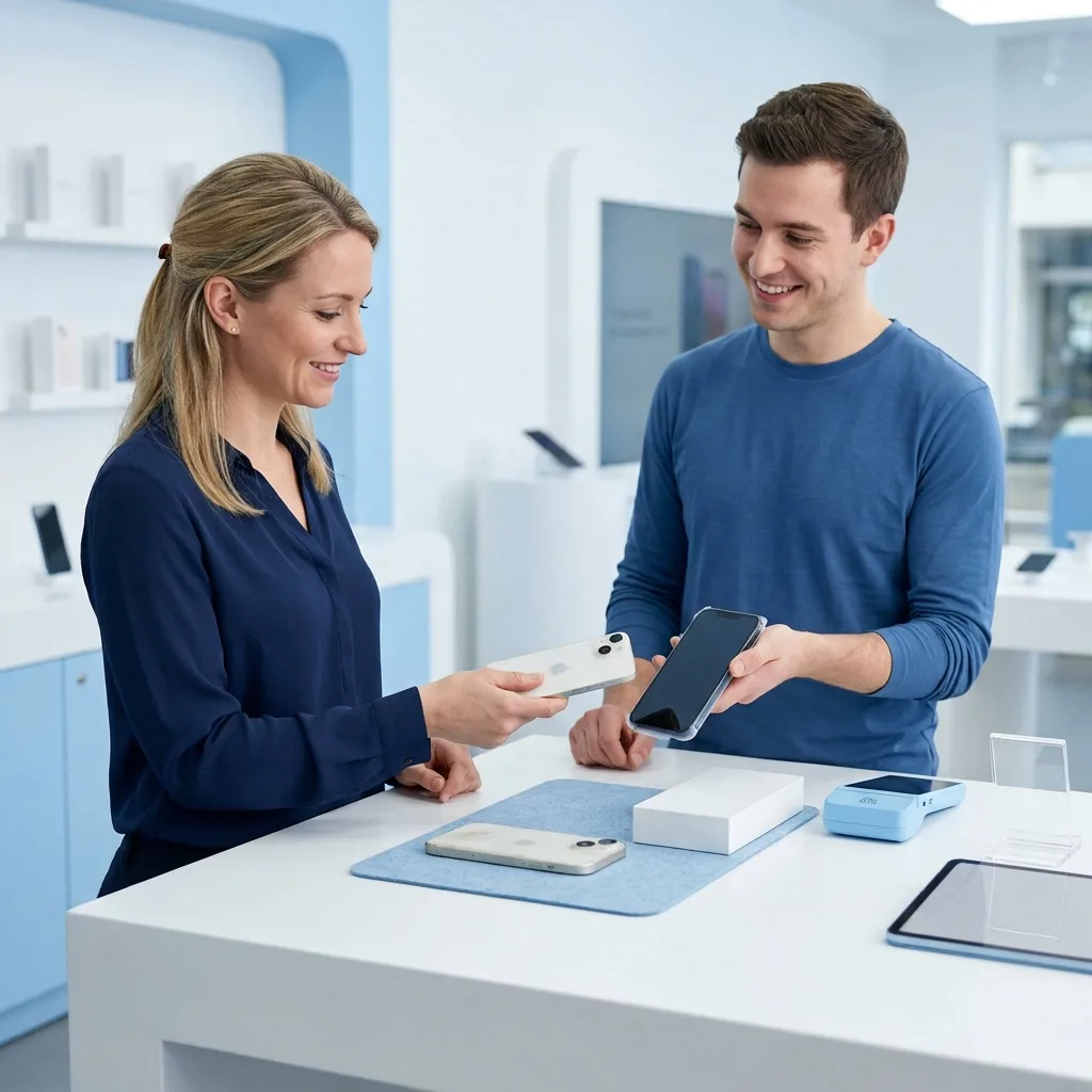Обмен старого iPhone 14 Plus на новый iPhone по программе Trade-in