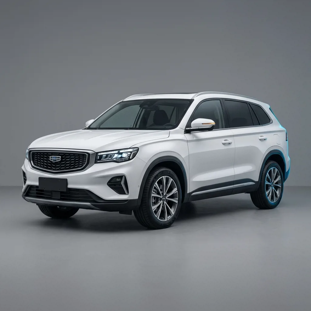 Geely Atlas белый кроссовер в Астрахани