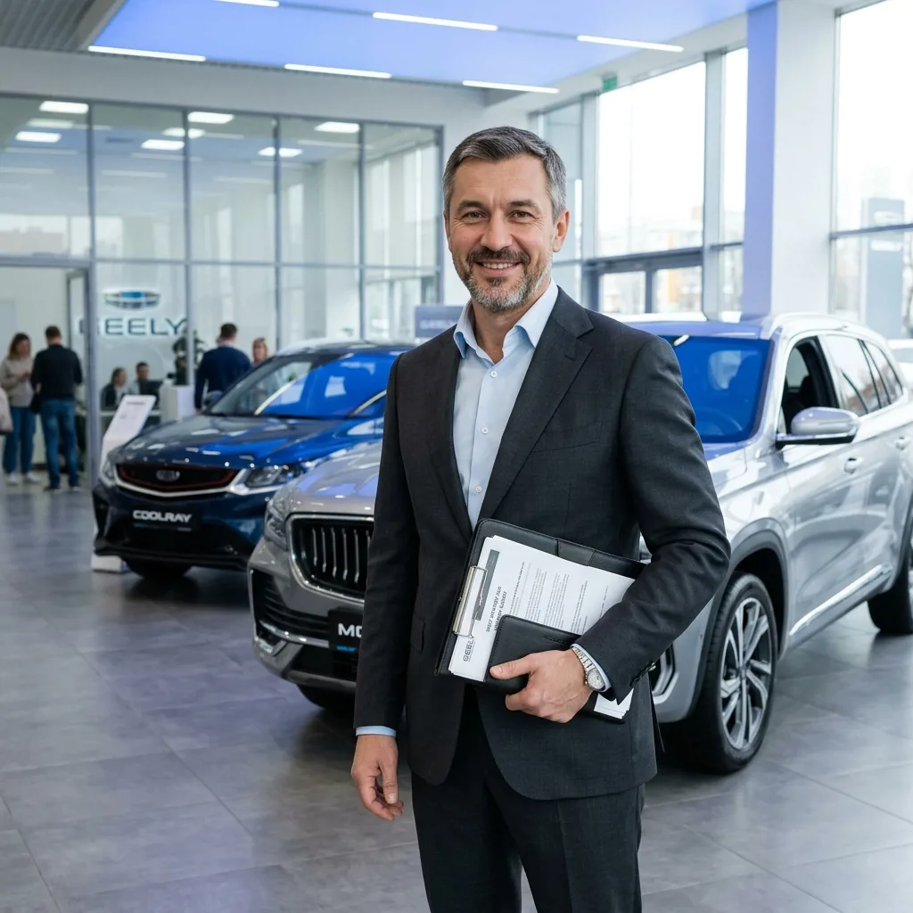Корпоративная продажа двух автомобилей Geely в Астрахани