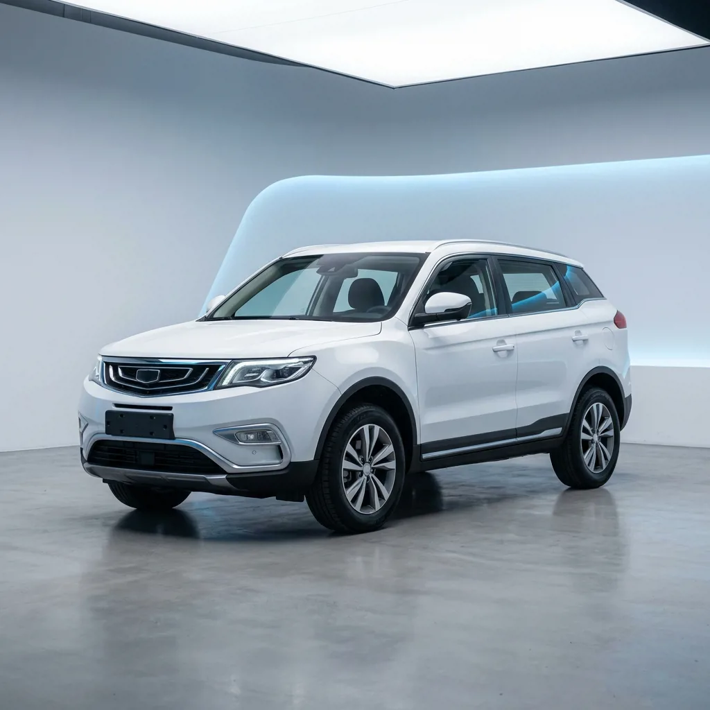 Geely Atlas белого цвета в автосалоне Астрахань