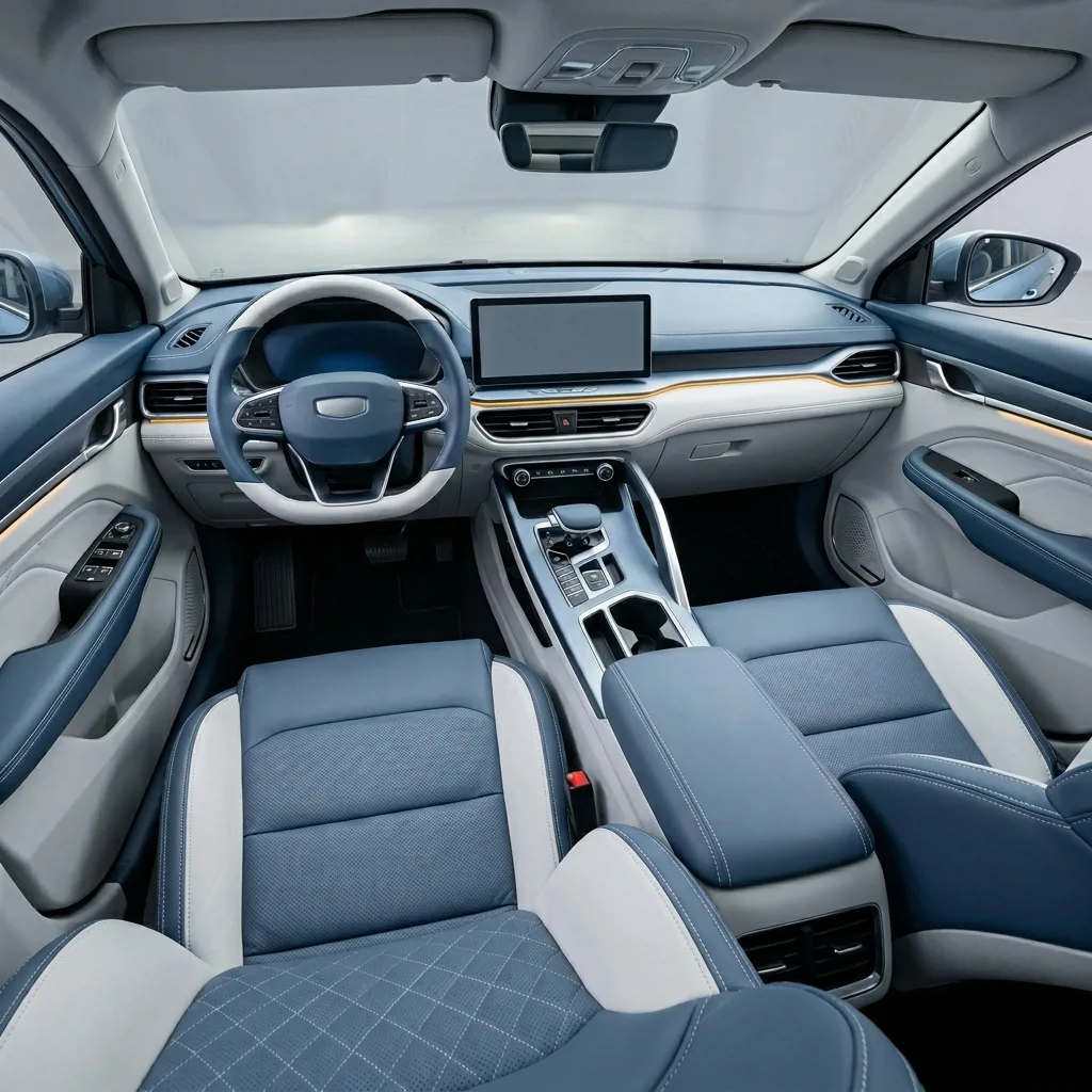 Салон Geely Emgrand с премиальной отделкой