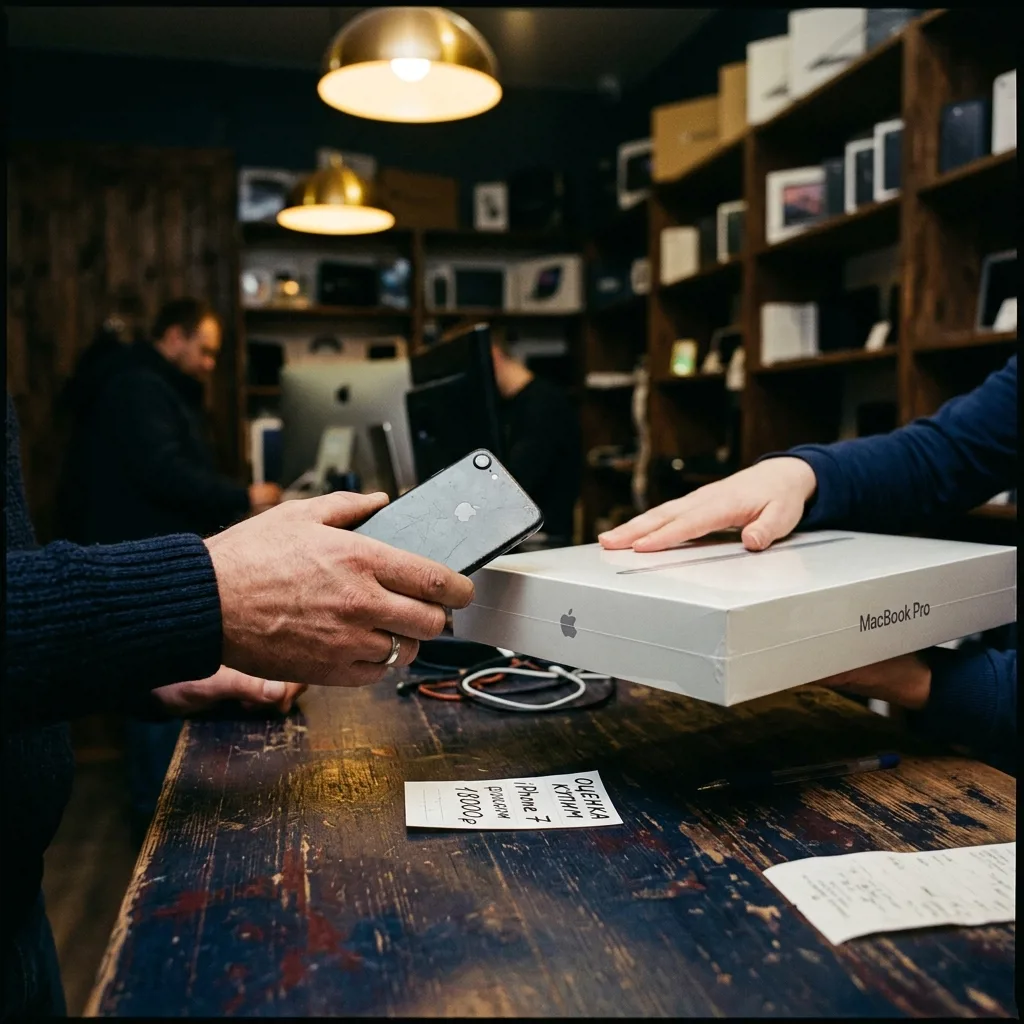Trade-in: обмен старой техники на MacBook с гарантией в Re:Скупка