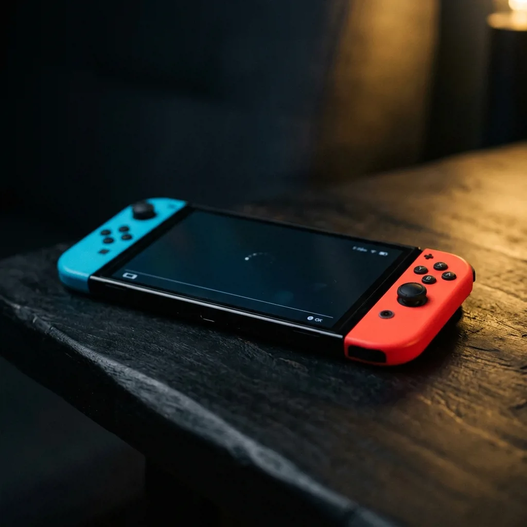 Портативная консоль Nintendo Switch OLED с красными и синими джойконами