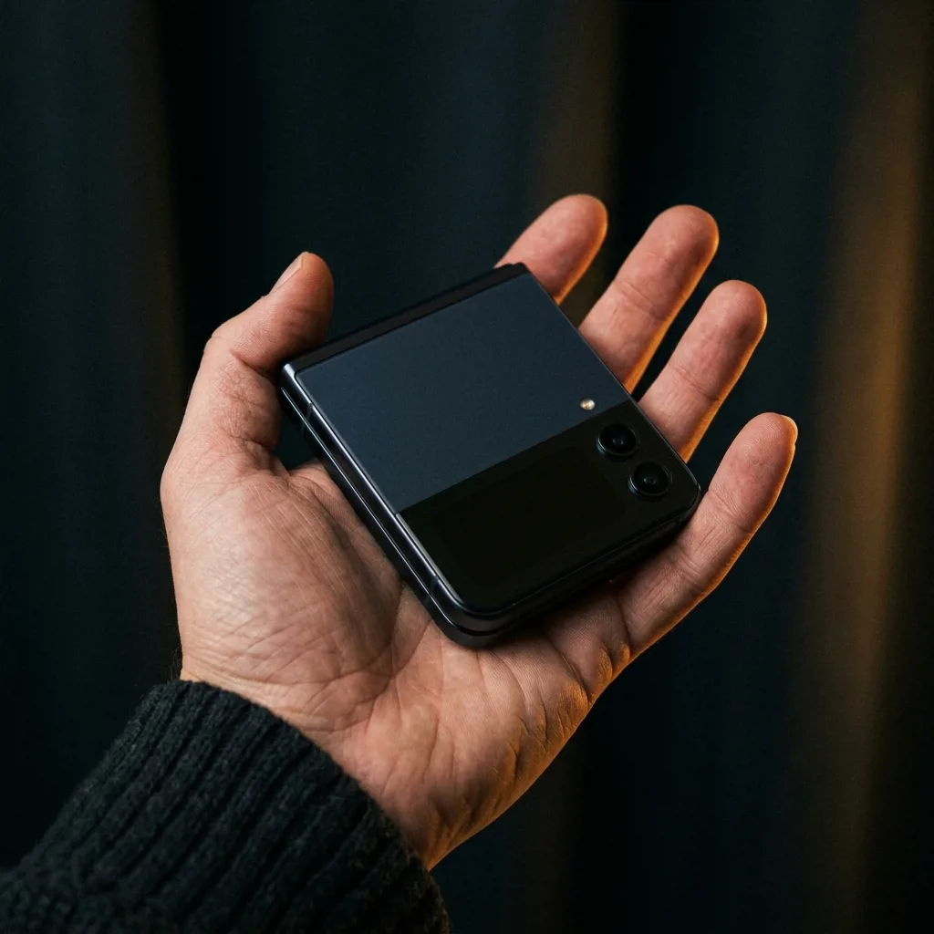 Samsung Galaxy Z Flip 4 в сложенном состоянии — компактный форм-фактор