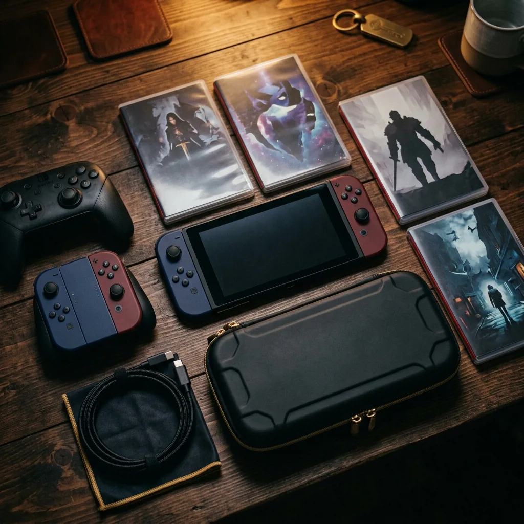 Комплект Nintendo Switch с играми и аксессуарами
