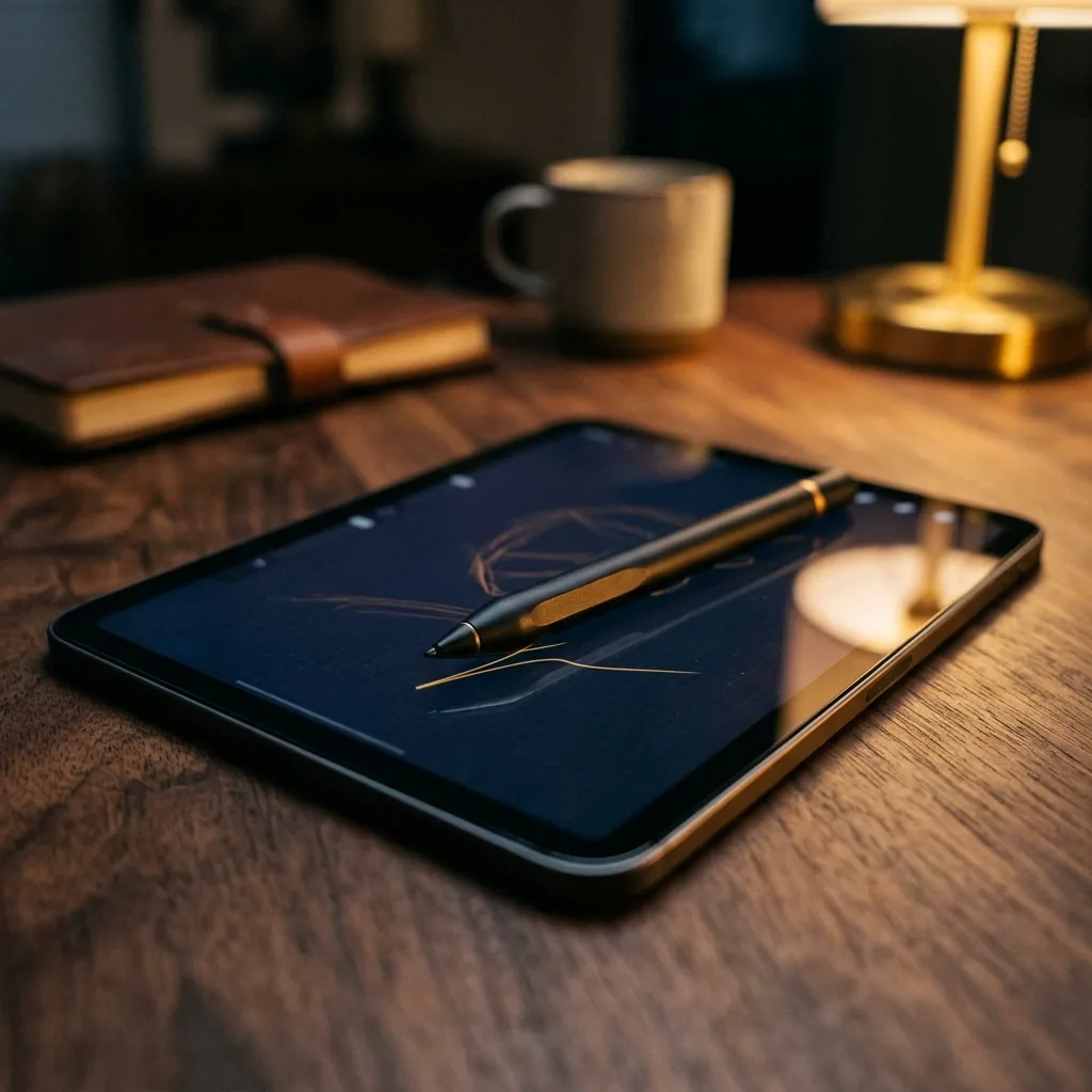 iPad mini 7 с Apple Pencil для заметок и рисования