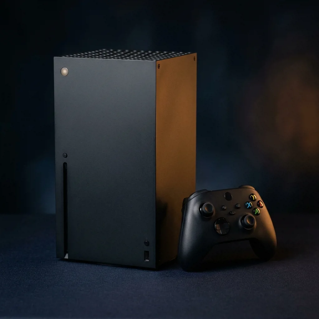 Восстановленная игровая приставка Xbox с контроллером