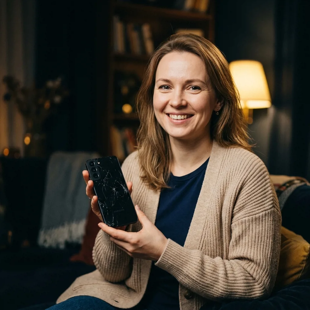 Отзыв Марины о продаже разбитого Samsung Galaxy S22 в Зеленогорске
