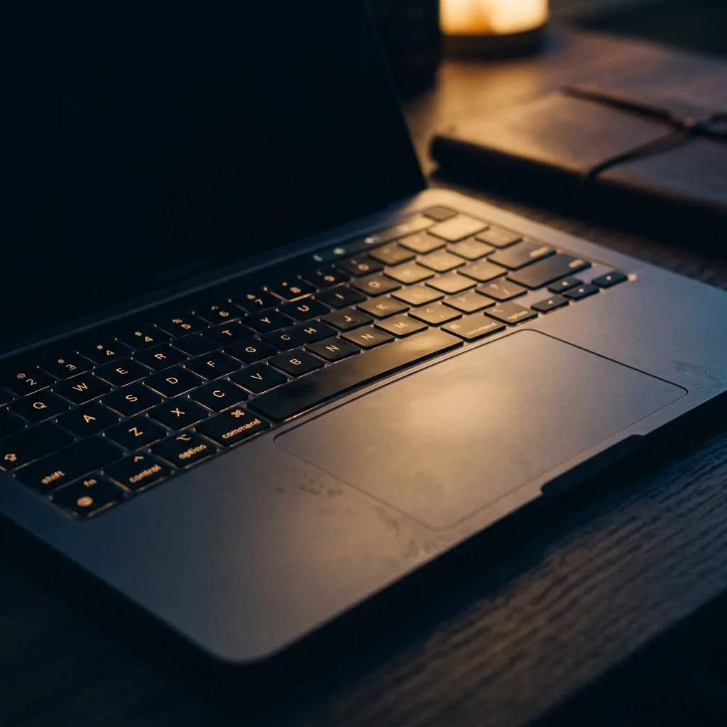 MacBook Pro 13 M1 — клавиатура и тачпад крупным планом