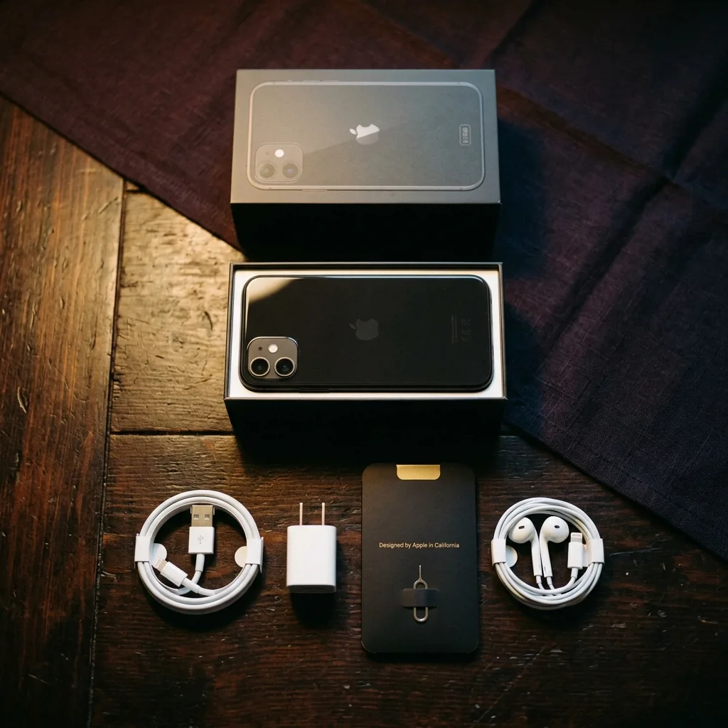 iPhone 11 512 ГБ — комплект поставки с кабелем