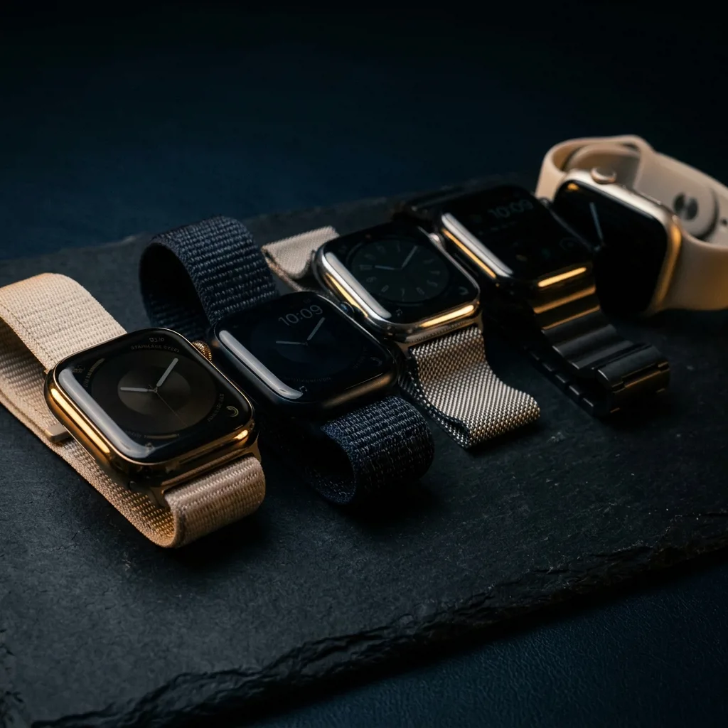 Apple Watch Series на столе оценщика перед скупкой