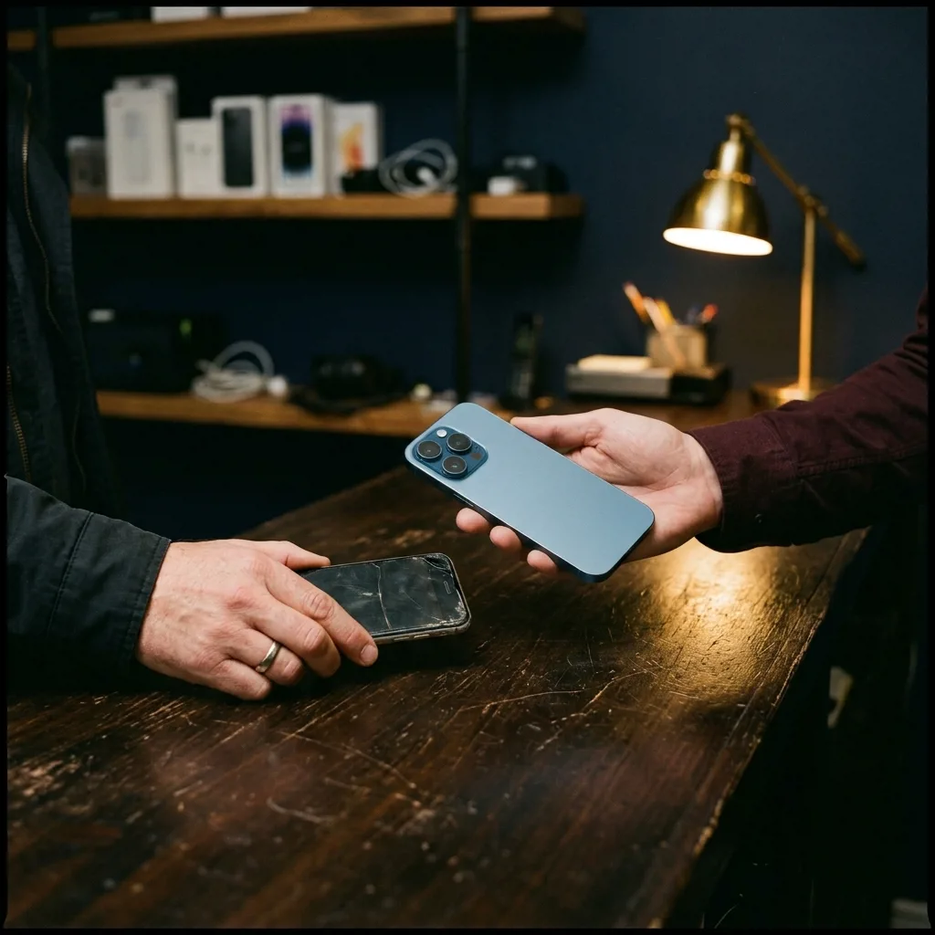 Обмен старого iPhone на восстановленный iPhone 15 256 ГБ