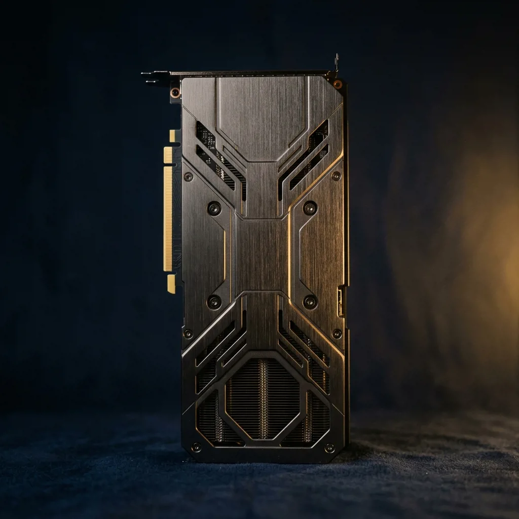 GeForce RTX 4070 — вид сзади, бэкплейт