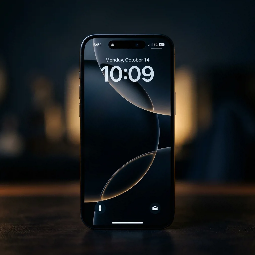 iPhone 16 Pro 128 ГБ — вид спереди, экран без царапин