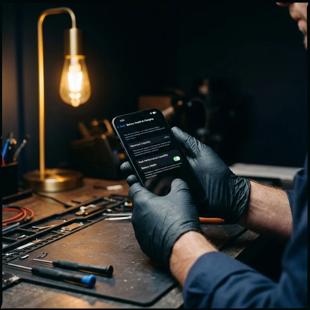 Проверка аккумулятора iPhone 15 Plus перед продажей