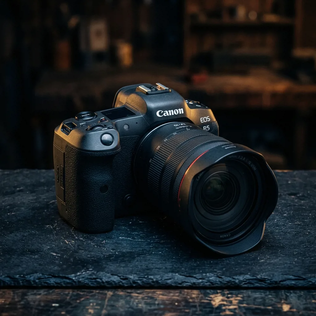 Зеркальный фотоаппарат Canon с объективом