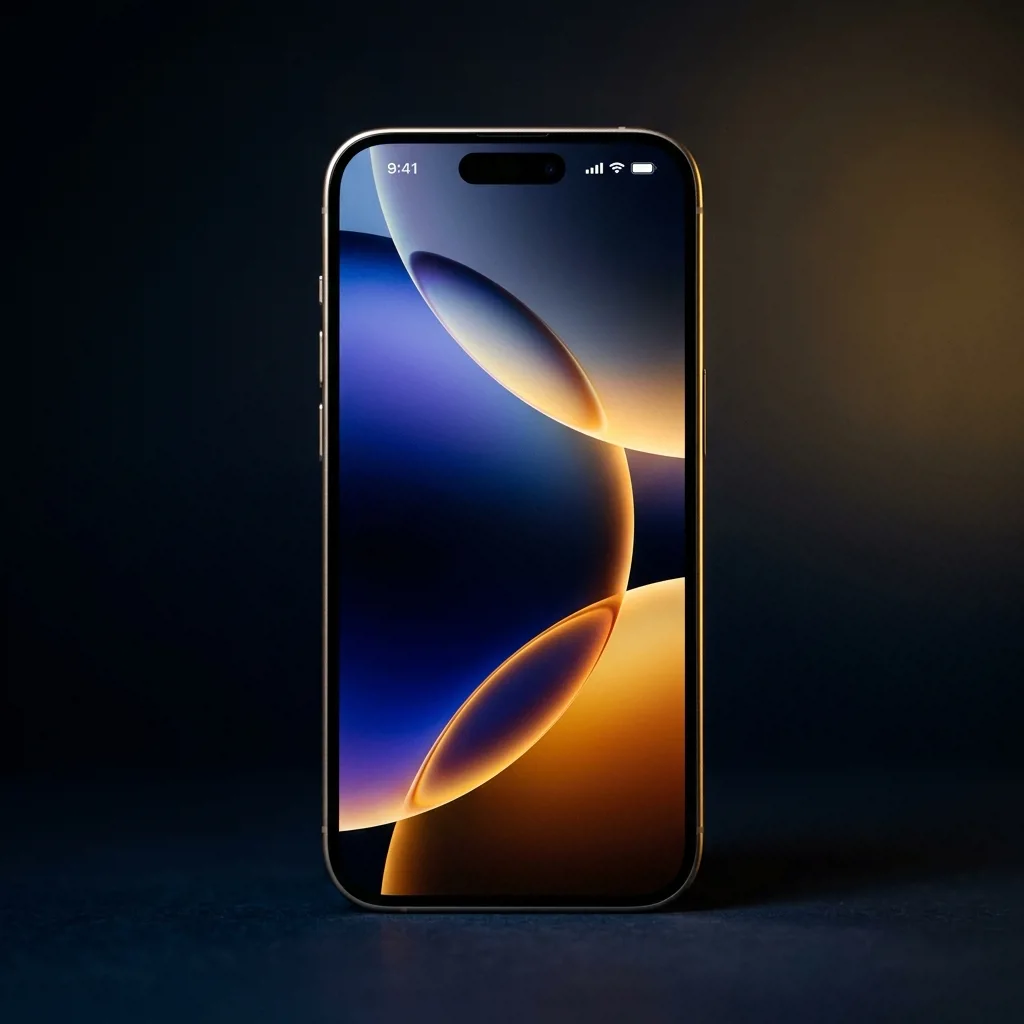 iPhone 16 Pro Max 256 ГБ — вид спереди, титановый корпус