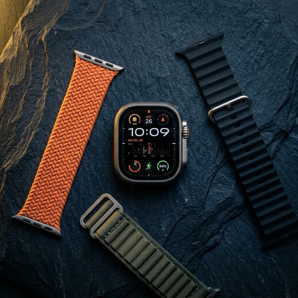 Apple Watch Ultra 2 с разными ремешками