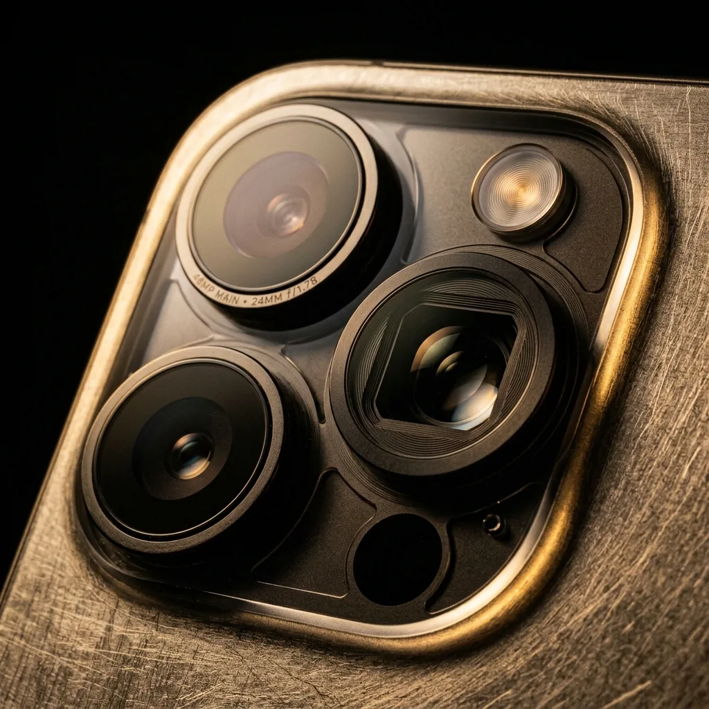iPhone 15 Pro Max 512 ГБ — камера 48 Мп с 5-кратным телеобъективом