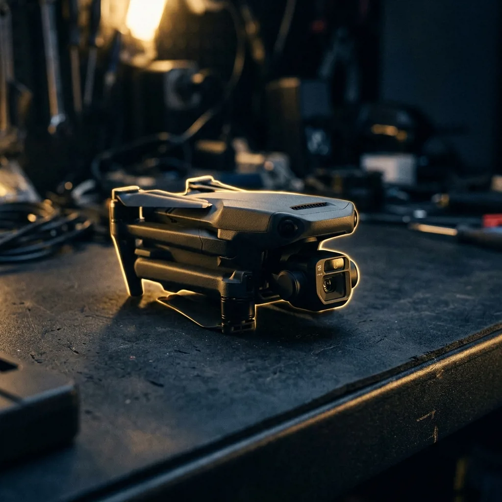 Квадрокоптер DJI Mavic на столе оценщика в офисе скупки