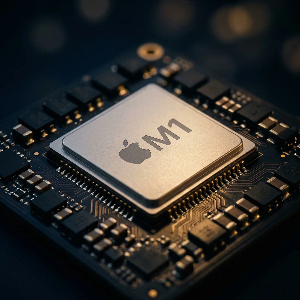 Чип Apple M1 крупным планом