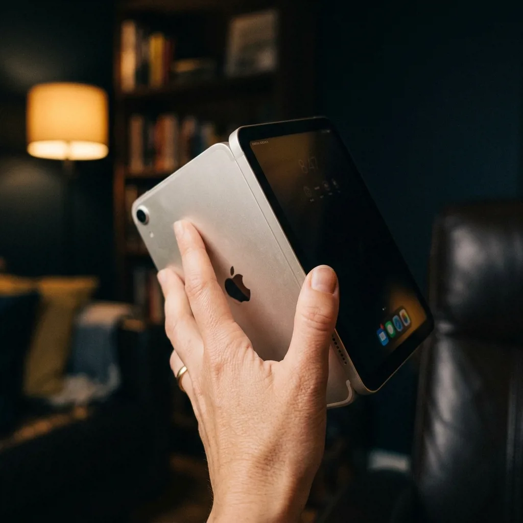 iPad mini 7 в руке — компактный планшет Apple