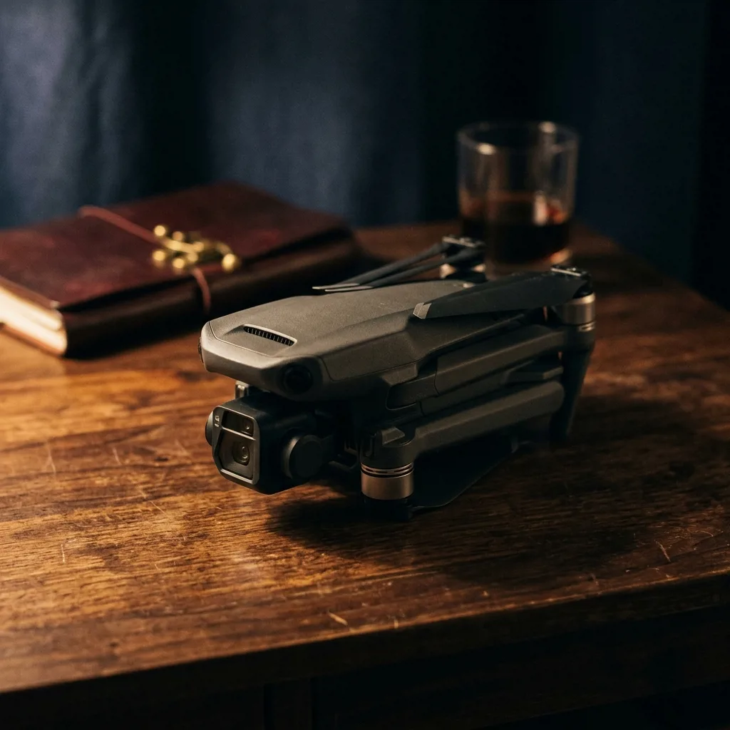Квадрокоптер DJI Mavic на столе оценщика перед выкупом
