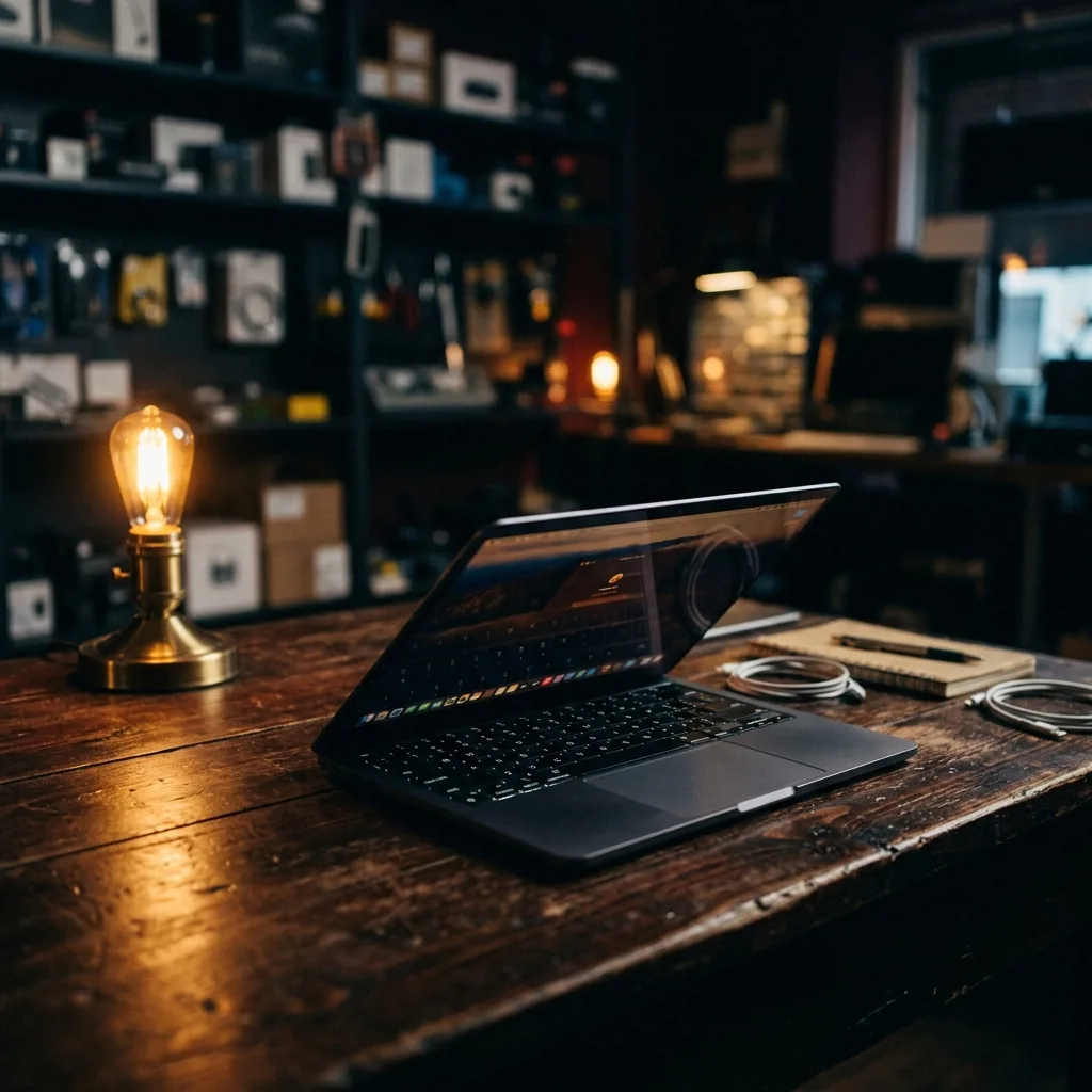 Восстановленный MacBook Air на столе