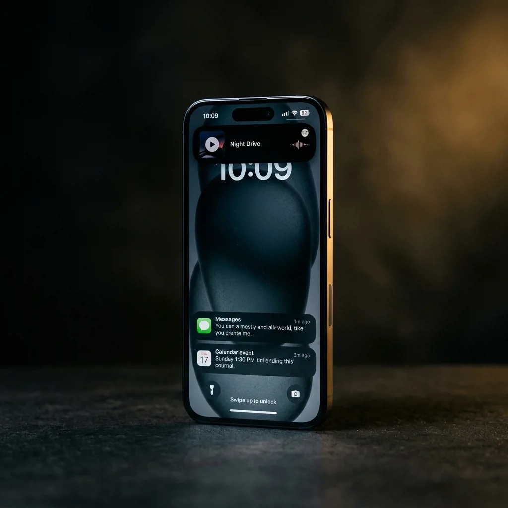 iPhone 15 256 ГБ — вид спереди, экран с Dynamic Island
