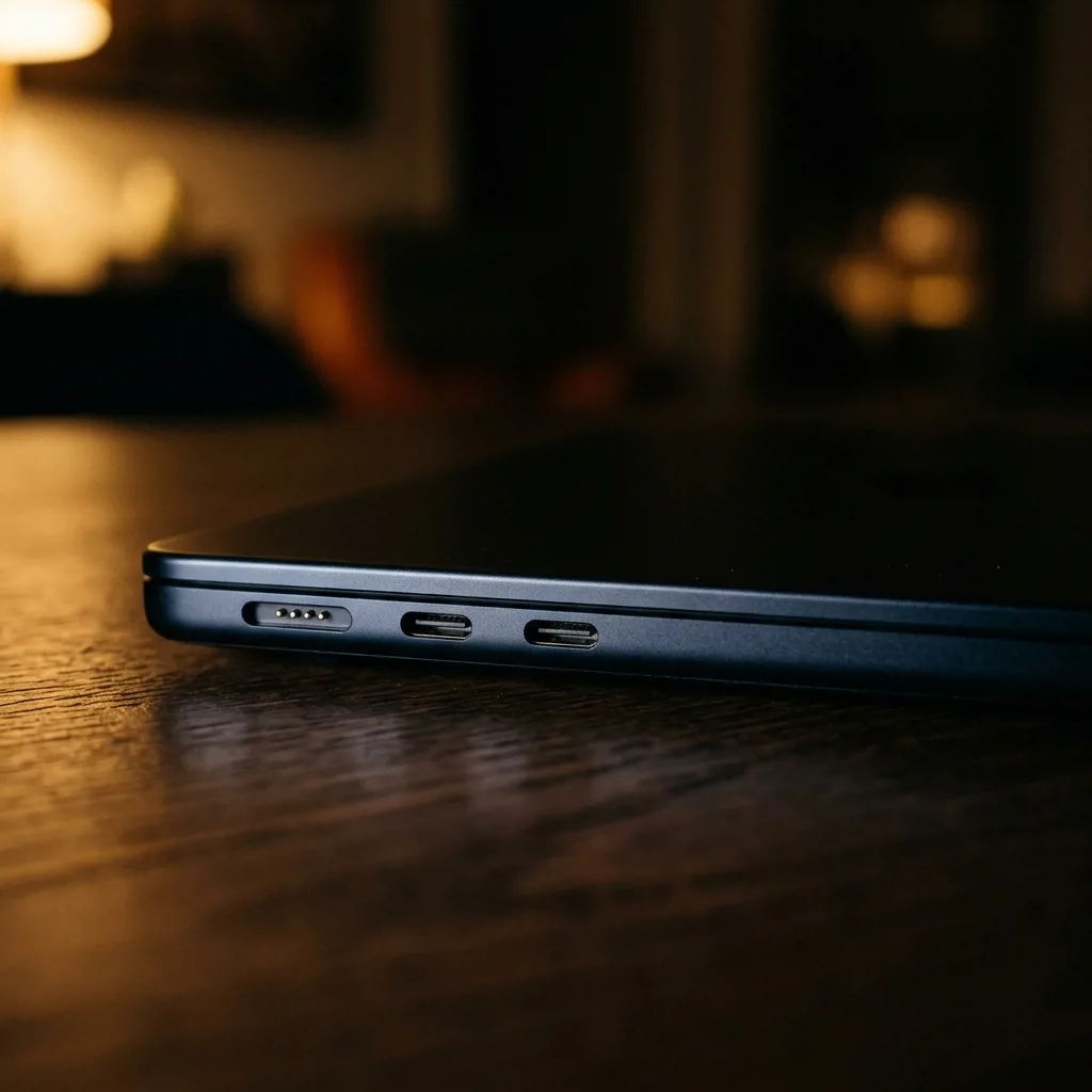 MacBook Air 13 M3 — порты и боковая грань