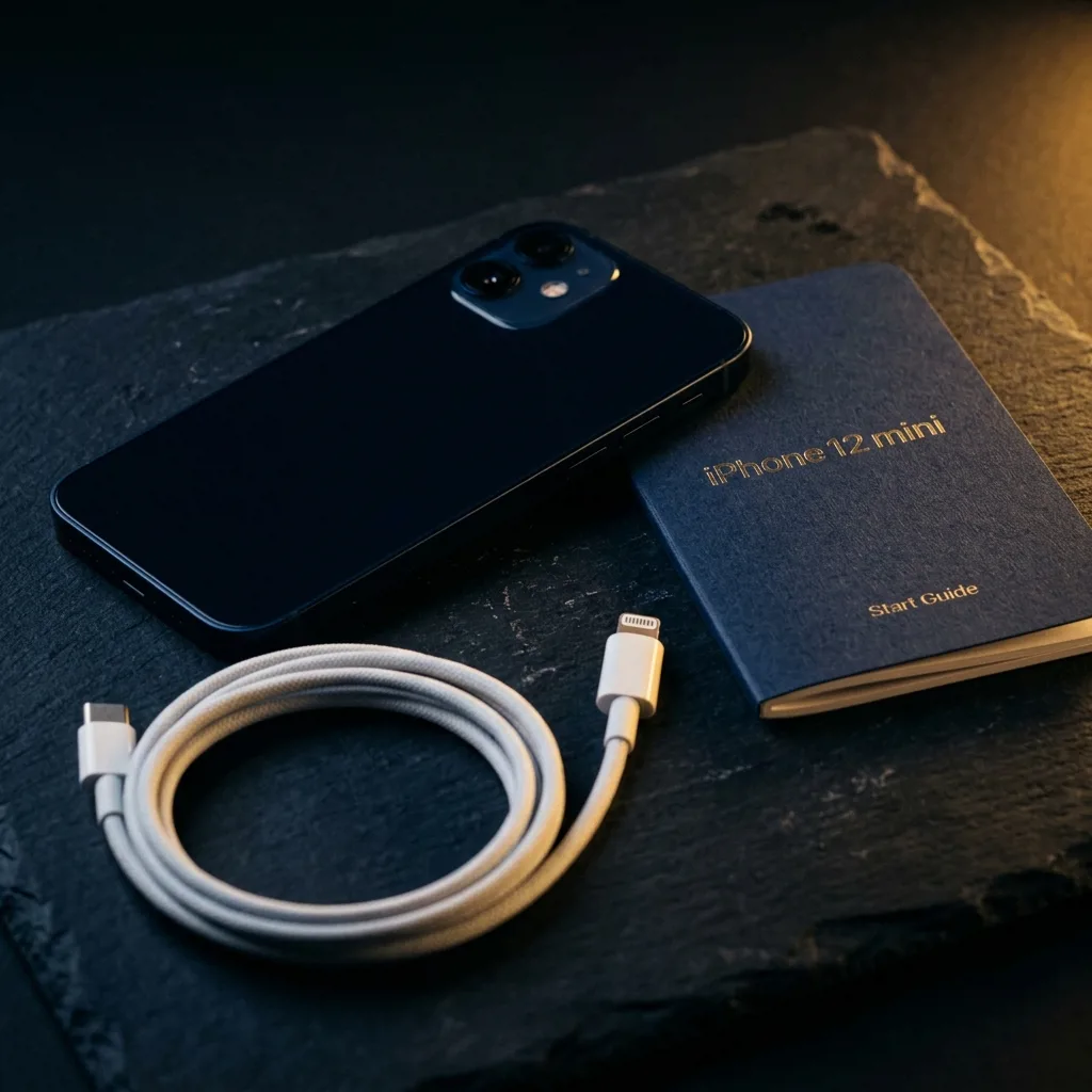 iPhone 12 mini 128 ГБ — комплект поставки с кабелем