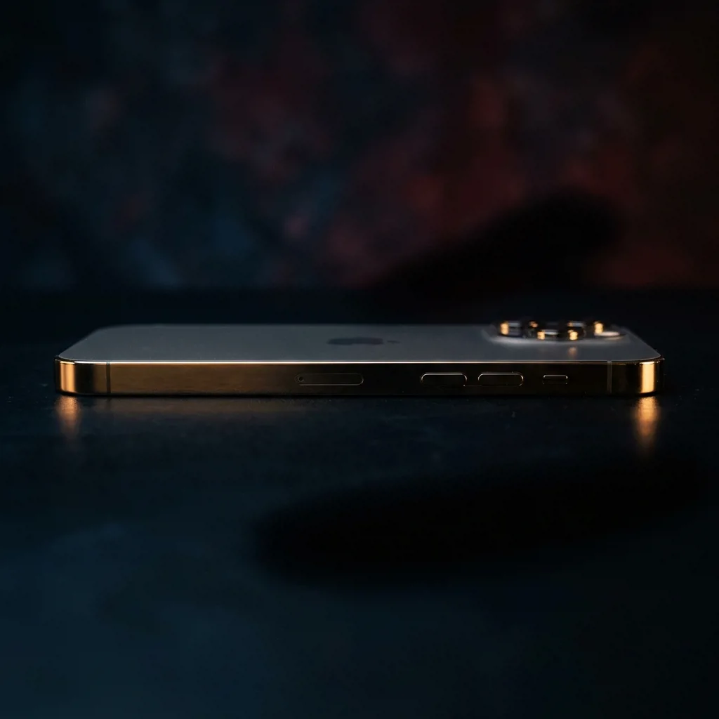 iPhone 13 Pro Max 256 ГБ — вид сбоку, грани из нержавеющей стали