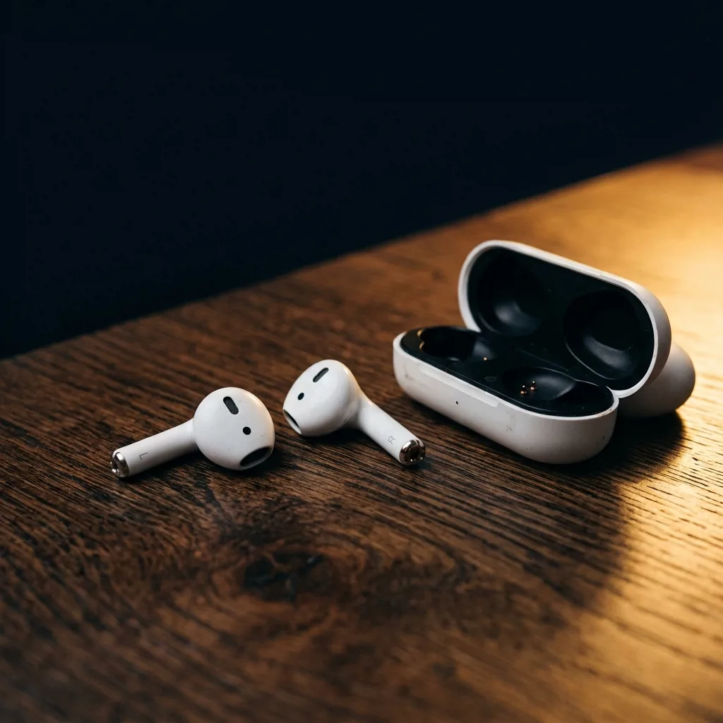 Восстановленные AirPods 3 на столе