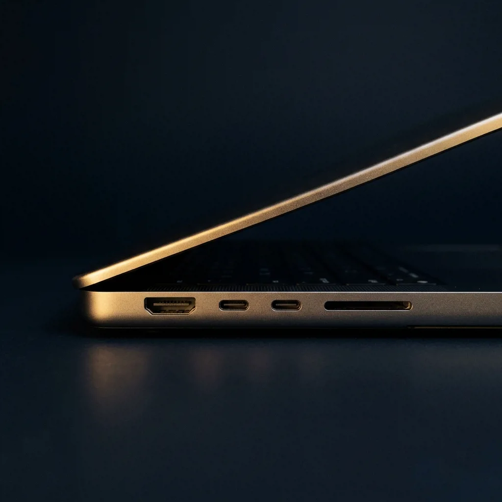 MacBook Pro 14 M1 Pro — порты и корпус сбоку