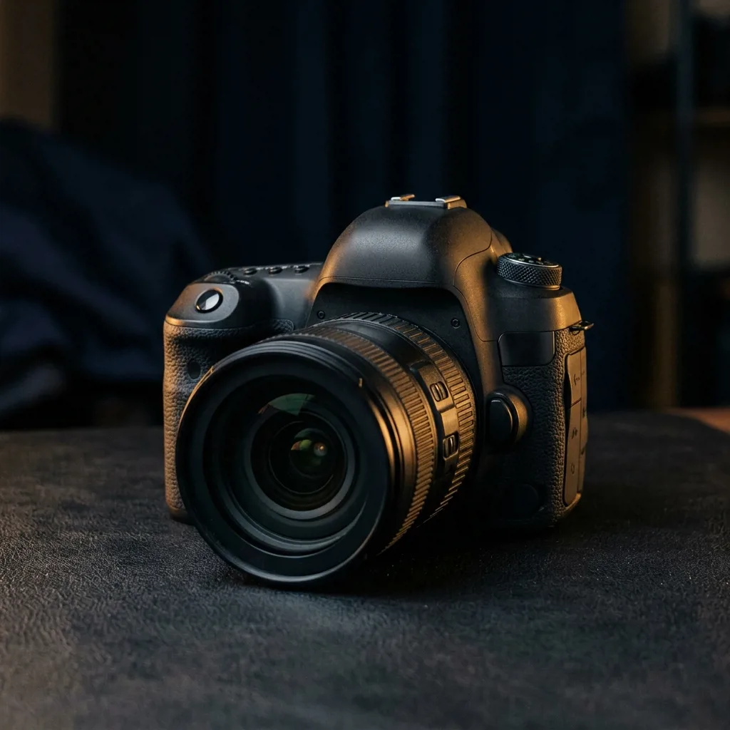 Зеркальный фотоаппарат Canon с объективом