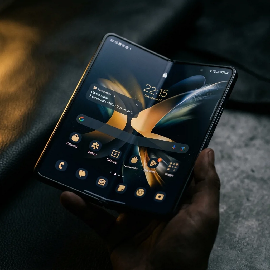Samsung Galaxy Z Fold 5 раскрытый — большой внутренний экран 7,6 дюйма