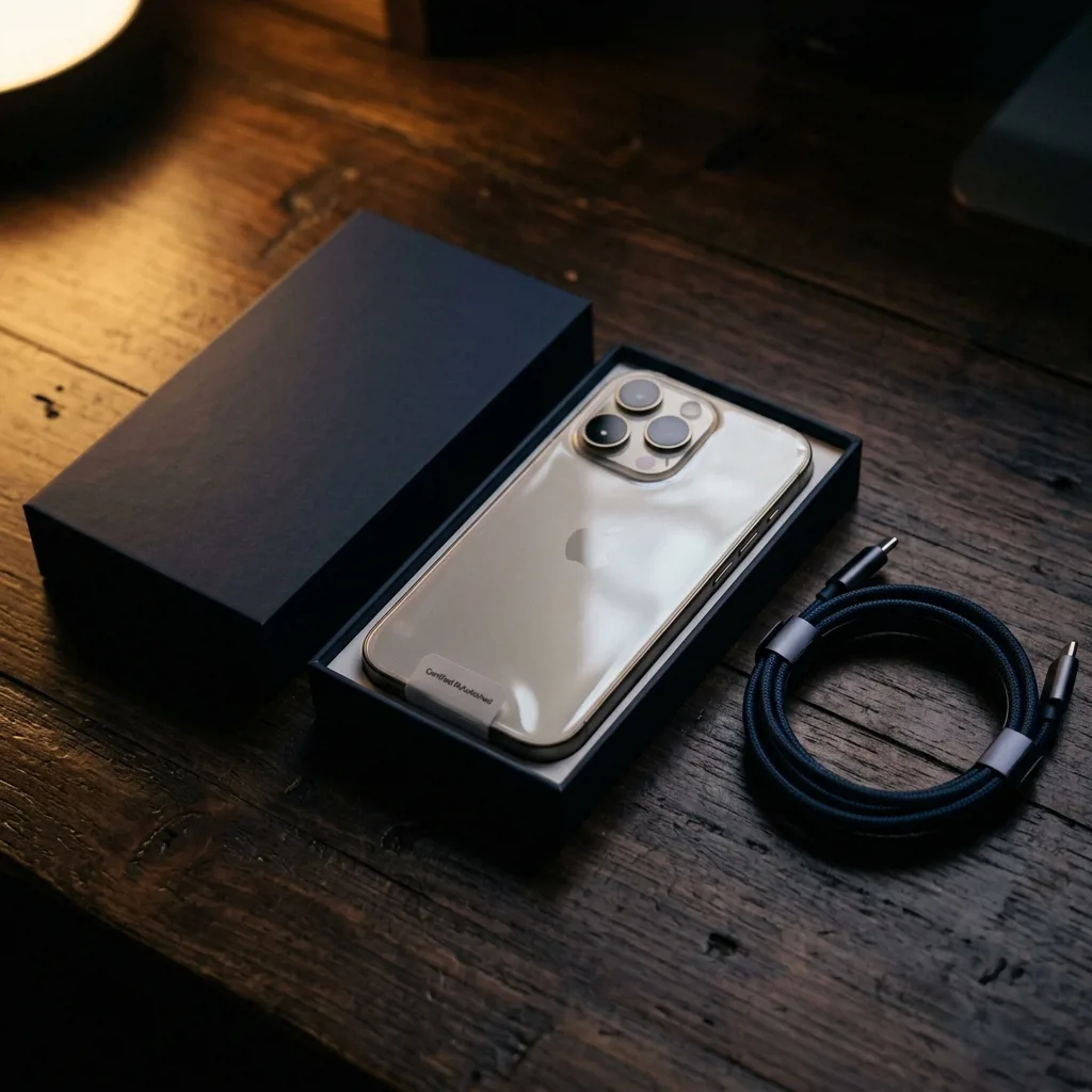 iPhone 16 Pro 128 ГБ — комплект поставки восстановленного аппарата
