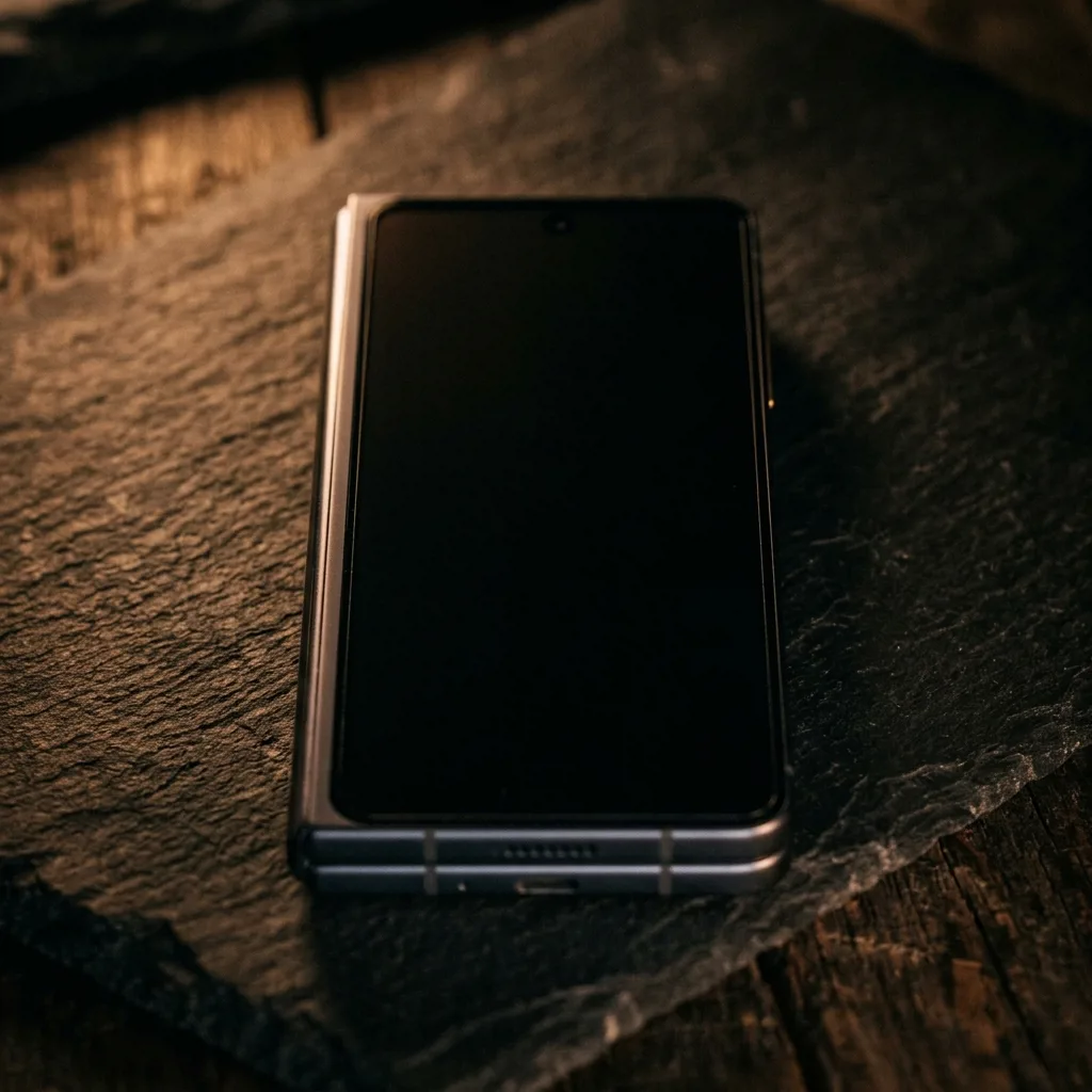 Samsung Galaxy Z Fold 5 в сложенном состоянии, вид спереди