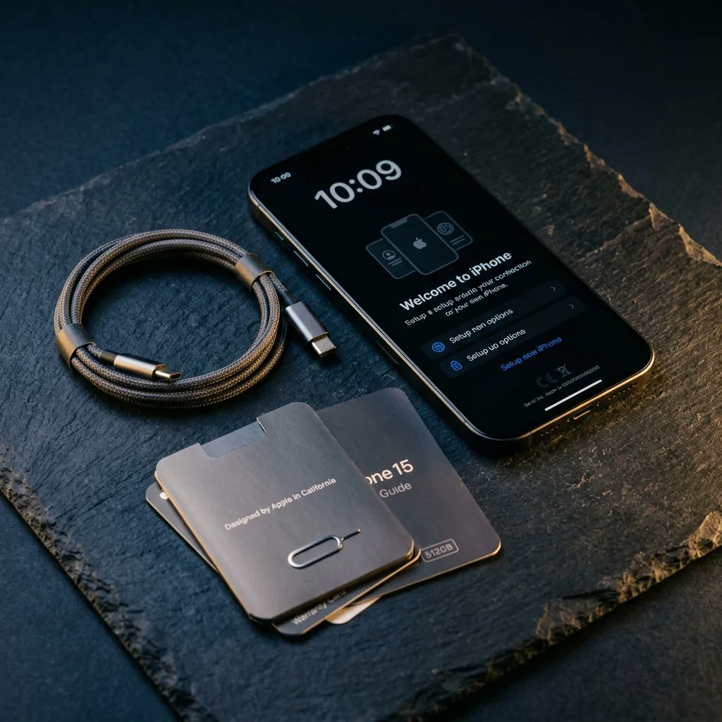 iPhone 15 512 ГБ — комплект поставки с кабелем USB-C