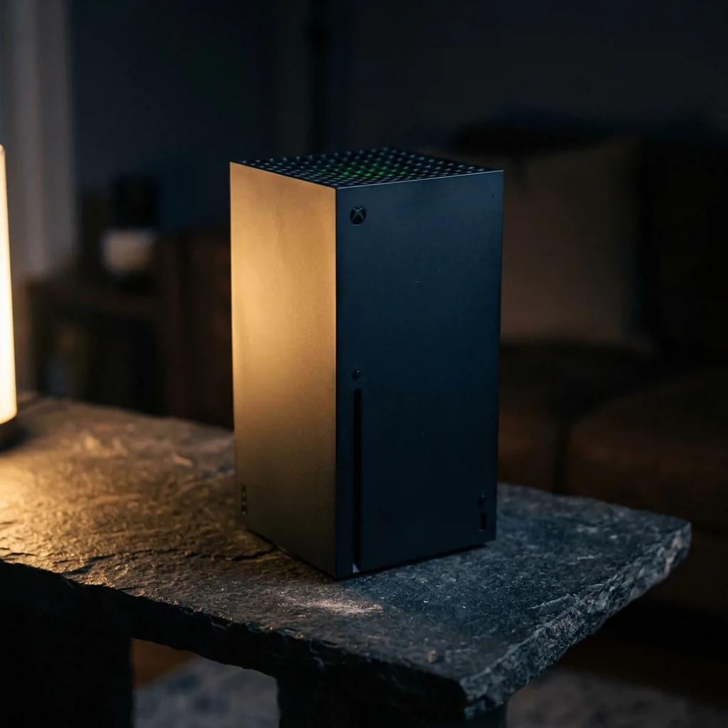 Игровая приставка Xbox Series X чёрного цвета