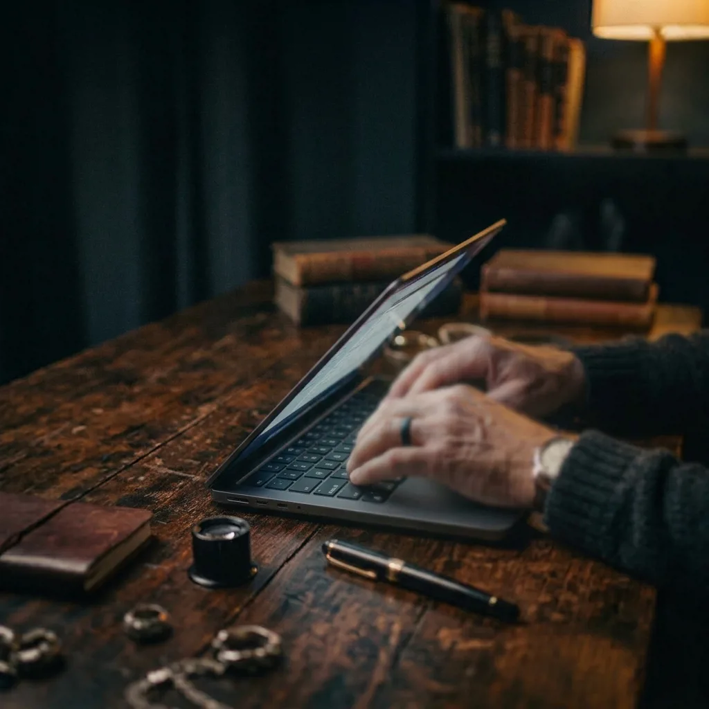 MacBook Pro на оценке у специалиста скупки