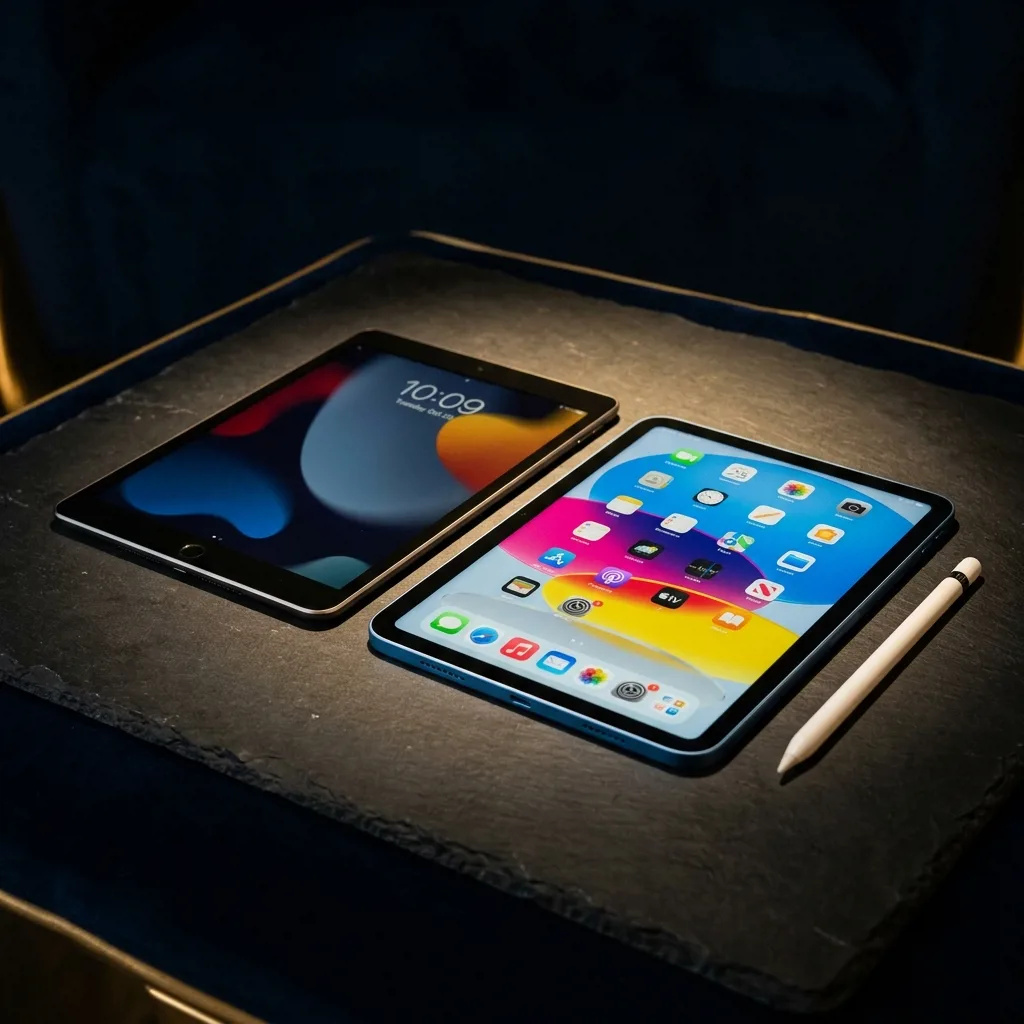 iPad базовых моделей в разных цветах